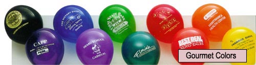 gourmet balloons custom colors