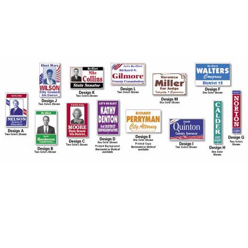 stock designs campaign yard signs