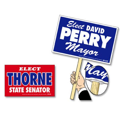rally signs campaign election voting product